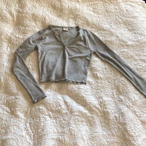 Good Luck Gem cropped long sleeve